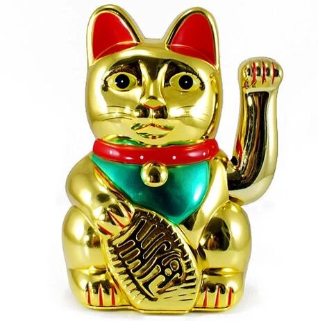 Maneki neko kedi heykelciği